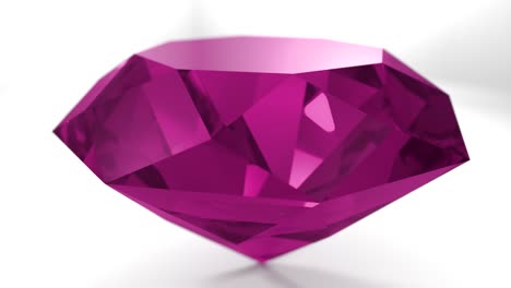 Pink-ruby-diamond-gemstone-gem-stone-spinning-wedding-background-loop-4K